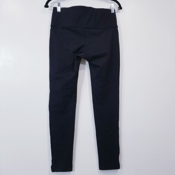 SPANX Black Leggings Slits Yoga Activewear - Picture 3 of 13